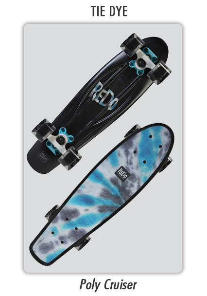 Poly Cruiser Tie Dye Skateboard